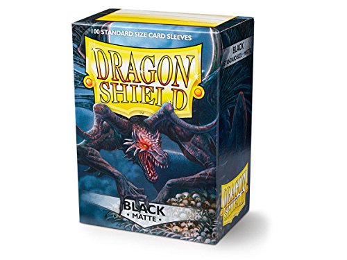 Cartas de Baralho DRAGON SHIELD Matte Black (100 Unidades) Arcane Tinmen - Capas de cartão - cartas, baralho, dragon shield, matte black