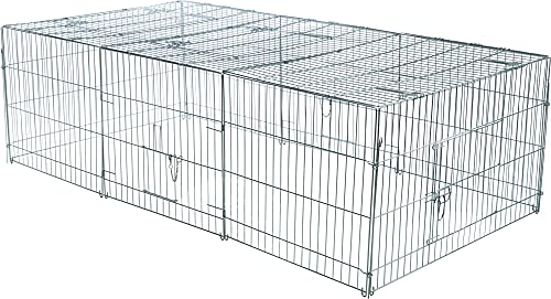Gaiola para Coelhos TRIXIE (Castanho - Aço Inoxidável) TRIXIE - Habitats e gaiolas para pequenos animais - castanho, aço inoxidável, proteção, fixação