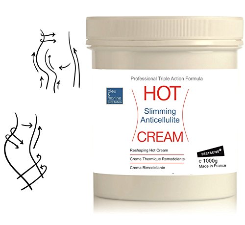 Creme de Rosto HOT Anti-Celulite (1000ml) bleu & marine Bretania - Loção e hidratante - anti-celulite, creme, 1000ml