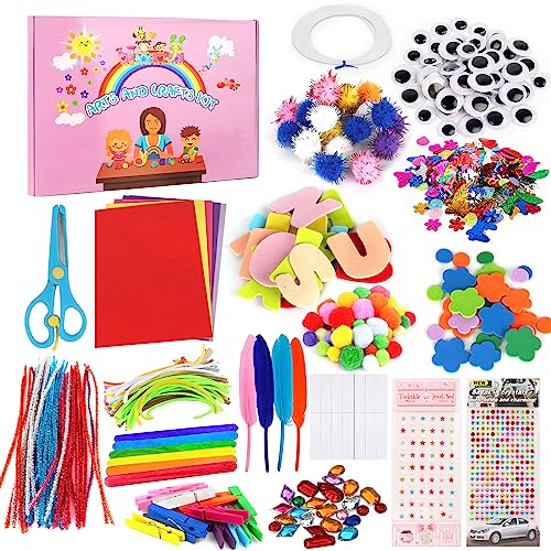 Kit de Artesanato Kewuzy para Crianças (Idade Mínima Recomendada: 5 anos) KEWUZY - Materiais de arte e artesanato - crianças, 5 anos, 6 projetos, materiais, ferramentas