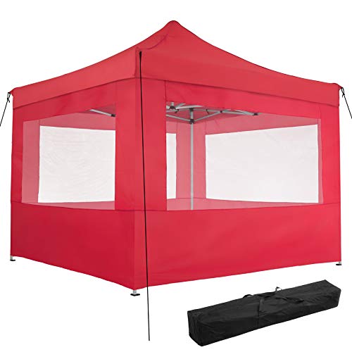 Pérgola TECTAKE Olivia (Vermelho - Alumínio - 300x300x310 cm) TecTake - Móveis de exterior - vermelho, alumínio, 300x300x310 cm