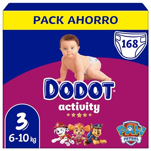 Fraldas DODOT Activity (Tam: 3 - 168 Unidades) Procter & Gamble - Roupa interior - fraldas, dodot, activity, tam 3, 168 unidades