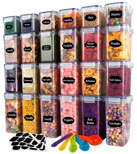 Caixa de Armazenamento YOCOLE 24 Peças (Plástico) YOCOLE - Recipientes de armazenamento de alimentos - plástico, tampa, 24 peças