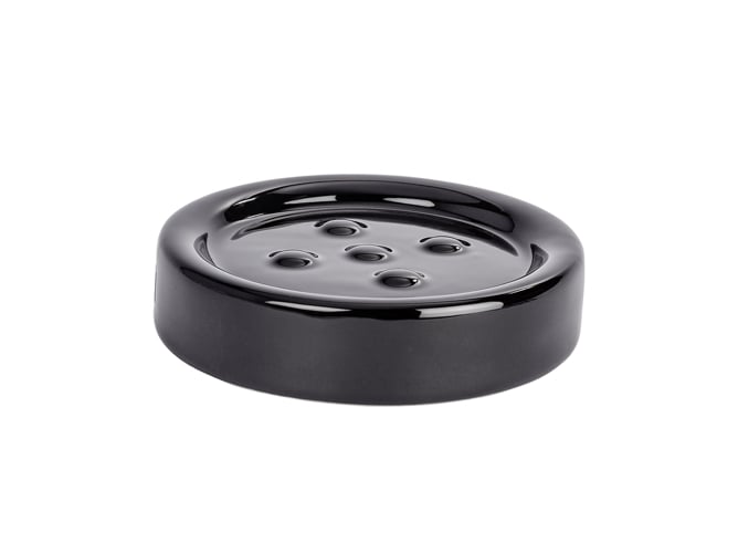 Saboneteira de Gel Polaris Preto 1 Unidade WENKO Wenko - Acessórios de encanamento - cerâmica, preto, decorativa