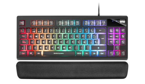 Teclado MARS GAMING MKAXESES Preto (Espanhol - Iluminado) Mars Gaming - Teclados - iluminado, preto, espanhol