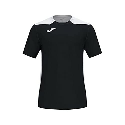 T-shirt para Homem JOMA Liso Preto e Branco (6 XS) Joma - Camisas e tops - 6 XS, poliéster 100%, redondo, manga curta