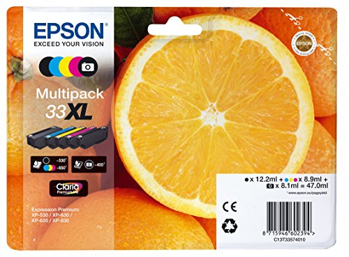 Epson Tinteiro 35 C13T33574010 Preto, Ciano, Amarelo, Magenta Epson - Cartuchos de toner e jato de tinta - preto, ciano, amarelo, magenta, xp-530