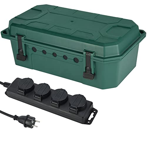 Caixa Elétrica de Proteção Ip54 com Regleta Base Multiple 4 Tomadas Electraline - Filtros de linha e supressores de surtos - ip54, regleta base, 4 tomadas, schuko 16a
