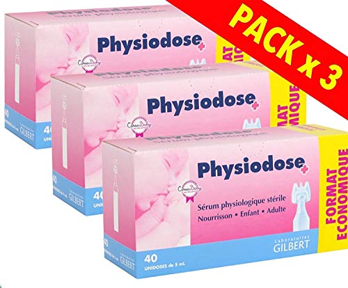 Physiodose Soro Fisiológico Lote De 3 Garrafas De 40 Unidades Laboratoire Gilbert  - Antissépticos e produtos de limpeza - fisiológico, soro, garrafas, unidades