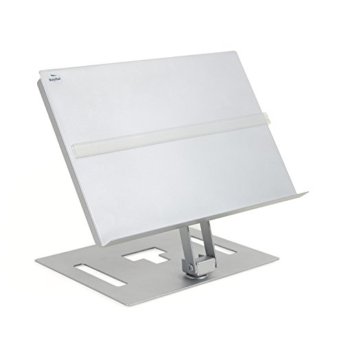 Porta-documentos DATAFLEX Height adjustable with page guide Dataflex - Organizadores de mesa - altura ajustável, página guia, inox, 5 kg