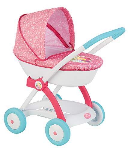 Carrinho de Bonecos SMOBY 3032162541029 (Idade Mínima Recomendada: 3 anos) Smoby - Acessórios para bonecas e figuras de ação - corrediço, capa de chuva, cesto, encosto ajustável