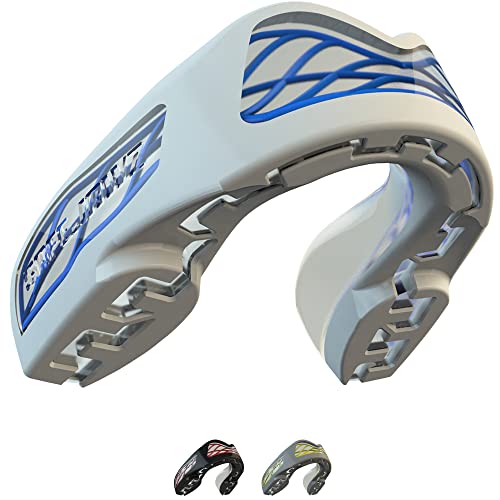 Protetor de Bocal Safejaws 2.0 Branco Adulto SAFEJAWZ - Protetores bucais esportivos - tecnologia fluid fit, revestimento biomaster silver, retentiva incrível