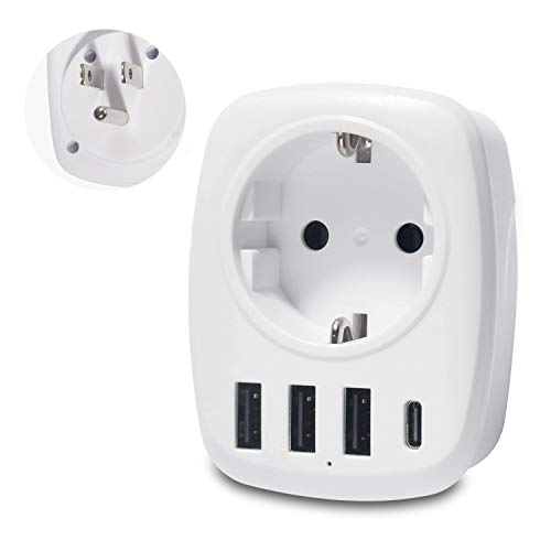 Adaptador UNIDAPT (USB - 2 Tomadas - Preto) Unidapt - Inversores de energia - usb, 2 tomadas, compacto, portátil