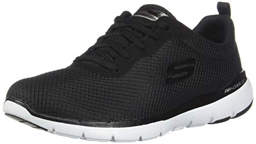 Skechers Flex Appeal 3.0 First Insight Preto para Mulher SKECHERS - Sapatos - sapatos de corrida, borracha, poliuretano, preto
