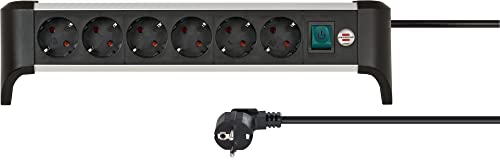 Extensão Elétrica BRENNENSTUHL 1391040600 (5 Tomadas) Brennenstuhl - Fios e cabos elétricos - interruptor, alumínio, leve, segurança iluminada