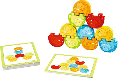 Brinquedo de Construção HABA Elefantes em Cascata HABA - Brinquedos de empilhar e encaixar - brinquedo, construção, haba, elefantes, cascata