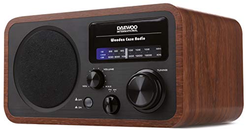 Rádio DAWEEO DRP-134 (Preto - Digital - FM/AM - Pilhas e Corrente) Daewoo - Alto-falantes - digital, fm/am, 4 altifalantes, entrada auxiliar