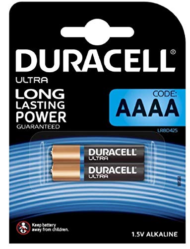 Pilhas Duracell Ultra AAAA (2 unidades) Duracell - Baterias - duracell, ultra, 2 unidades, 1,5v, 160mAh