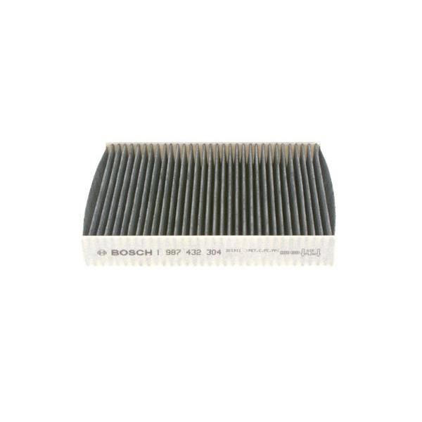 Filtro para automóveis Bosch R2304 | Preto (Acessório Imagem e Som) Bosch - Aquecimento, ventilação e ar condicionado - filtro, partículas pequenas, odores, fumo, poluentes