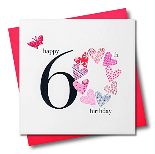 Carta de Felicitação CLAIRES GILES Happy 60th Birthday Card - Pink OfficeCentre - Cartões de cumprimentos e de nota - felicitação, 60 anos, cor rosa