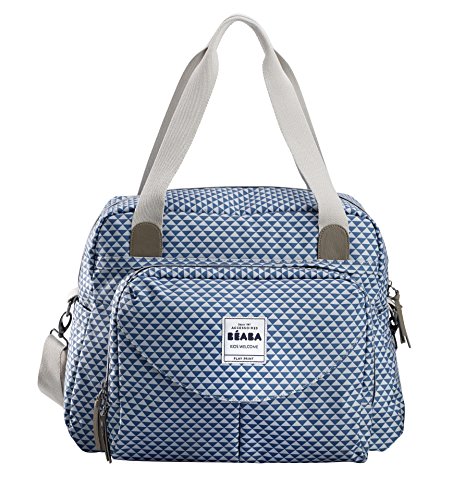 Saco de Transporte BEABA Genève II Azul (49 x 34 x 15 cm) Beaba - Sacolas de fraldas - mosquetões, porta-mala, correia, compartimentos, saco térmico