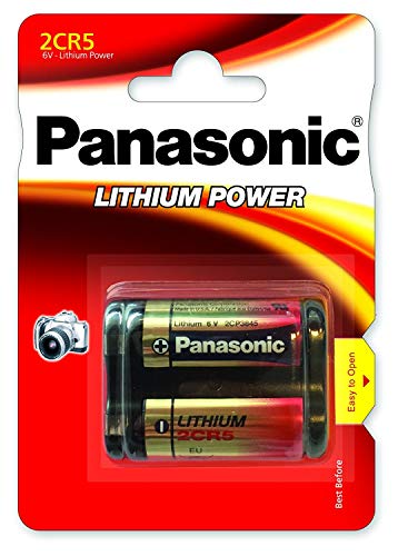 Pilhas PANASONIC BL1 CX10-2CR5L/1BP (2 unidades) Panasonic - Baterias - lítio-íons, ciclíndrico, 6v, 1400mAh