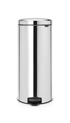 Caixote do Lixo BRABANTIA Newicon (Prateado) Brabantia - Lixeiras e cestos de lixo - design moderno, tampa translúcida, base anti-derrapante, plástico resistente