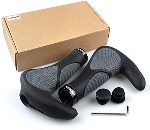 Apoio de Pulsos Ergonómicos LYCAON 1.5´´ LYCAON - Punhos e decoração para guiador de bicicleta - ergonômico, anti-polegadas, anti-choque, borracha