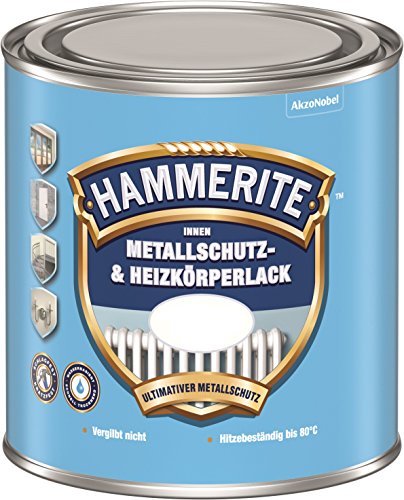 Verniz para Metal HAMMERITE Branco (500ml) Hammerite - Tinta - proteção metálica, 500ml, resistente ao calor, cobertura 14m²