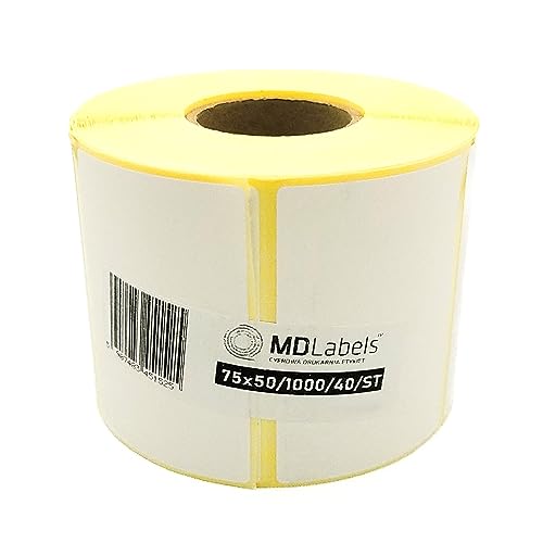 Etiquetas Térmicas MDLABELS Branco (1000 Unidades) MD Labels - Papel de impressora e copiadora - etiquetas térmicas, branco, 1000 unidades