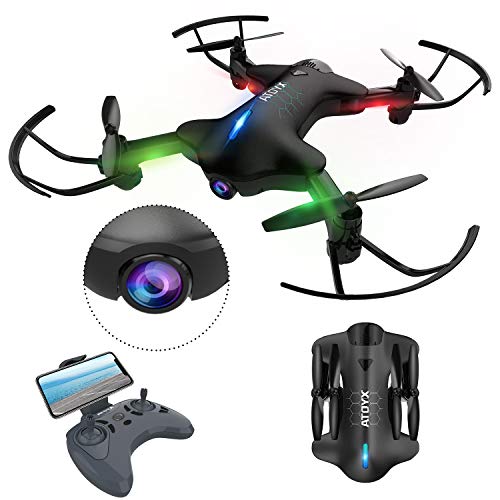 Drone AT-146 (Autonomia: 15 min - Preto) ATOYX - Brinquedos de controlo remoto - drone, at-146, autonomia 15 min, preto, bateria li-ion