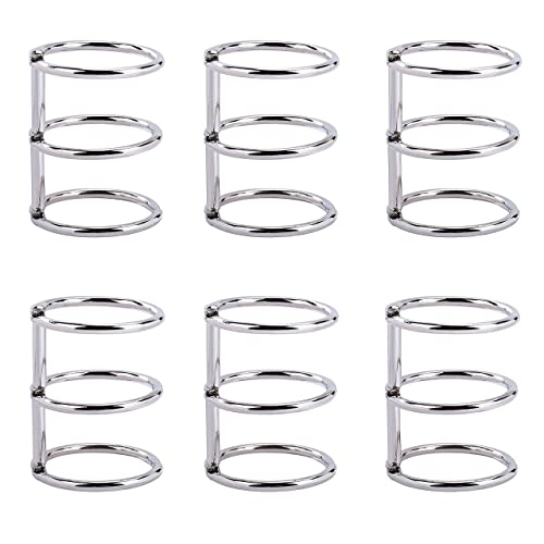 Pack 6 Argolas de Arquivo METAL (Prateado) HONGXIN-SHOP - Argolas de fichário - 6 argolas, prateado, 25 cm, bloqueio ajustado