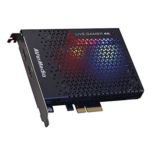 Placa de captura avermedia live gamer 4k pci-e (hdmi 2.0 - 2160p) AVerMedia - Gravadores de vídeo digitais - pci-e, hdmi 2.0, 2160p