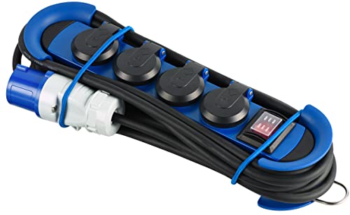Extensão Elétrica ELECTROLINE 62576 (4 Tomadas) Electraline - Filtros de linha e supressores de surtos - 4 tomadas, proteção à água, plástico, 3 metros