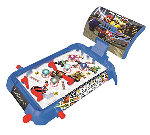 Máquina de Pinball LEXIBOOK Nintendo Mario Kart Lexibook - Máquinas de pinball - lcd, pontuação digital, flippers, rebocados