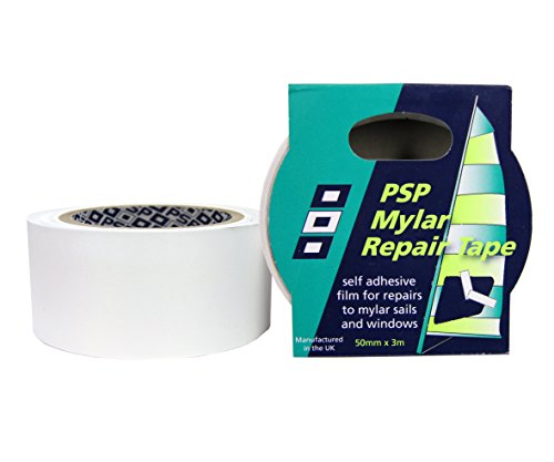Fita de Reparação para Vela MYLAR PSP (50 cm x 3 m) Ascan - Fita adesiva de ferragens - auto-adesiva, poliamida, resistente ao clima, resistente à água salgada
