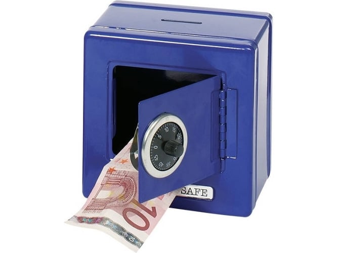 Caixa para Dinheiro GOKI Money Box Blue Goki - Cofres de segurança - caixa dinheiro, goki, blue, design divertido, resistente pó humidade