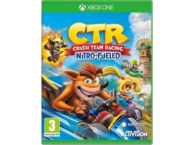 Jogo Xbox One Crash Team Racing Nitro-Fueled (M3) ACTIVISION BLIZZARD - Software de jogos de vídeo - xbox one, crash team racing, nitro-fueled, remasterizada