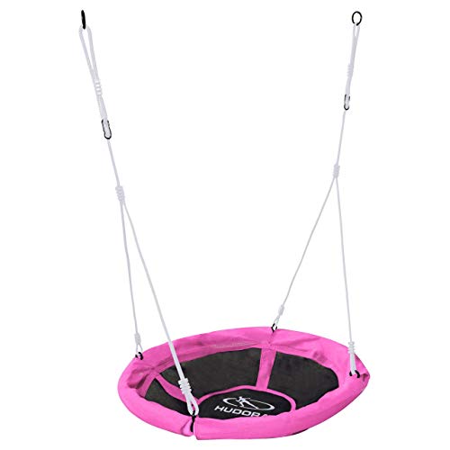 Baloiço de Jardim Hudora Nest | Rosa (Jardinagem) Hudora - Baloiços de brincar - poliéster, altura regulável, carga máxima 100 kg, fácil de montar