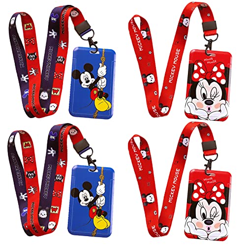 Porta-Chaves MICKEY MINNIE Mouse (Laranja) RZDQZY - Porta-crachás e porta-bilhetes - mickey minnie, laranja, porta-chaves, disney