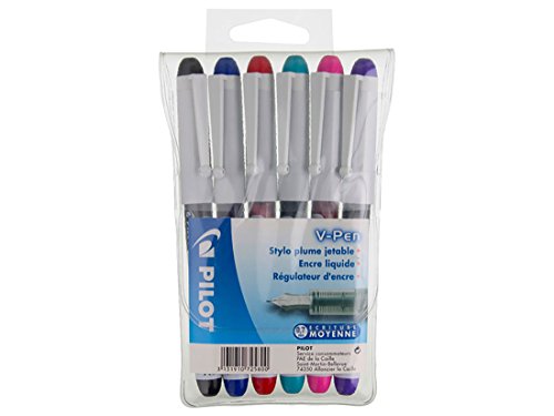 Caneta de Tinta Permanente PILOT V-Point 0.7 mm (Caixa de 6) Pilot - Canetas - tinta permanente, lavável, 0,7 mm, 6 unidades