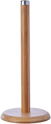 Suporte para Rolos de Cozinha BAMBOO & INOX Ambiance Nature - Suportes e dispensadores de papel toalha - bambu, inox, preto, prateado