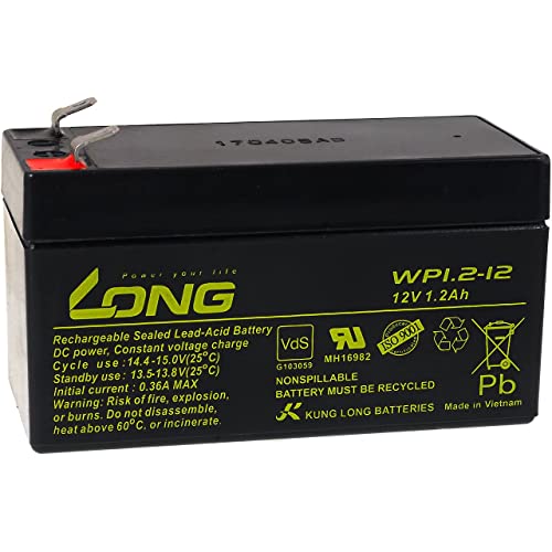 Bateria para Máquina de Lavar Roupa KUNG LONG WP1.2-12VDS 1,2Ah POWERY - Baterias - bateria, lítio recarregável, 12V, 1200mah