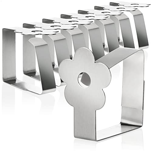 Conjunto de 8 Suporte para Toalha de Mesa COM-FOUR com-four - Clipes e pesos para toalhas de mesa - conjunto, suportes, toalhas, mesa