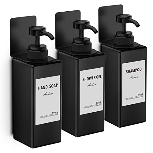 Dispensador de Sabonetes para Casa de Banho e Cozinha 3 Unidades Anhow - Dosadores de sabão e loção - sabonetes, casa de banho, cozinha