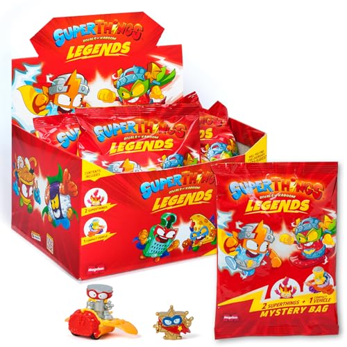 Conjunto de Bonecos SUPERTHINGS Mystery Bag (Idade Mínima: 3 anos) MAGICBOX - Bonecos de ação e brinquedo - 2 personagens, veículo, acessórios, arma mágica