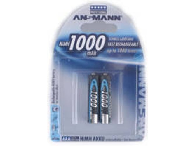 Pilhas Ansmann Micro Aaa 1000 Mah 1.2 V (Consumível Imagem e Som) Ansmann - Baterias de uso geral - 950 mAh, 12 v, nimh, micro AAA