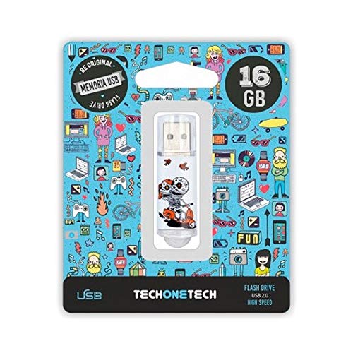Pen USB CAVERNA MOTOCICLISTA TECH ONE TEC4002-16 TECH1TECH - Pen drives usb - 16GB, compatível, metal, plástico