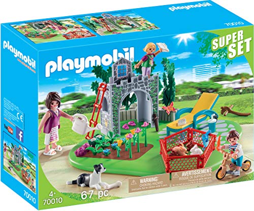 Conjunto de Construção PLAYMOBIL Família e Jardim PLAYMOBIL - Conjuntos de brinquedos - 8 figuras, parque, flores, plantas, brinquedos