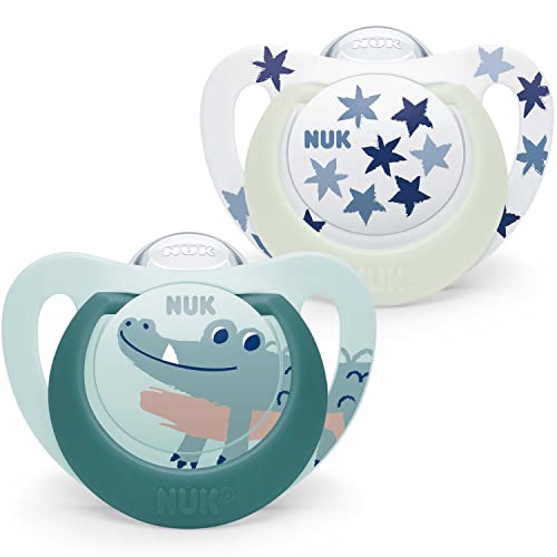Chupeta de Silicone Nuk Starlight Night 2-6M Corocó NUK - Cuidados com a higiene oral - silicone, starlight night, 2-6m